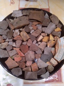 Poteries du chateau medieval